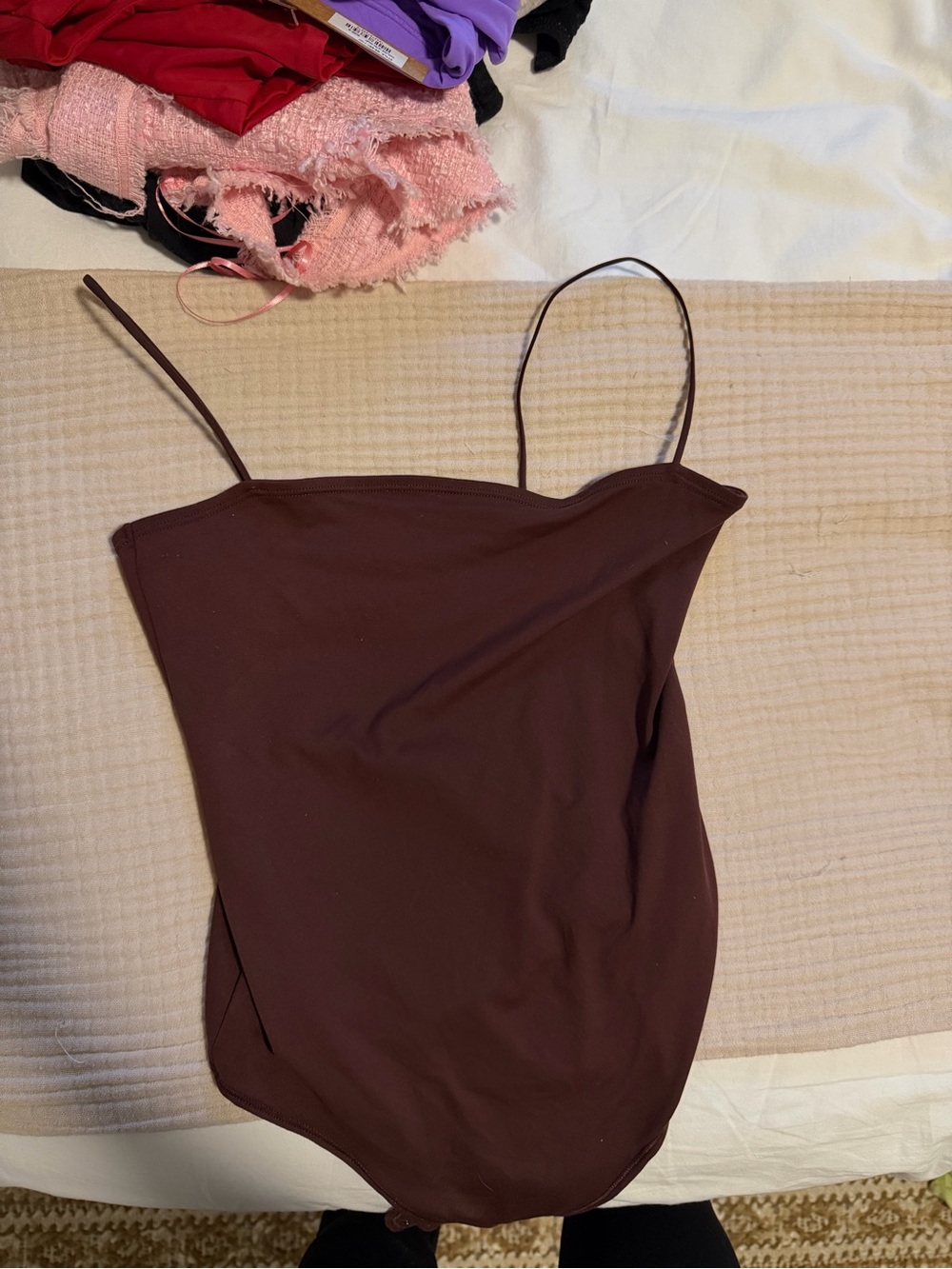 Abercrombie & Fitch Women's Brown Spaghetti Strap Cami Top